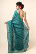 GREEN MUNGA TUSSAR PRINTED SAREE 