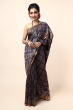 Purple Muga Tussar saree