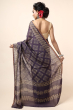 Purple Muga Tussar saree