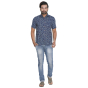 Indigo Cotton Printed Shirt